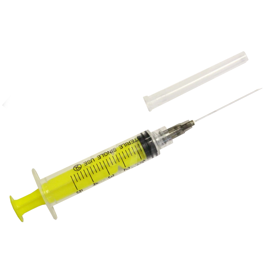 Шприц трёхкомпонентный 5ml Luer Lock (Луер Лок) с иглой 22G 0,7х40mm