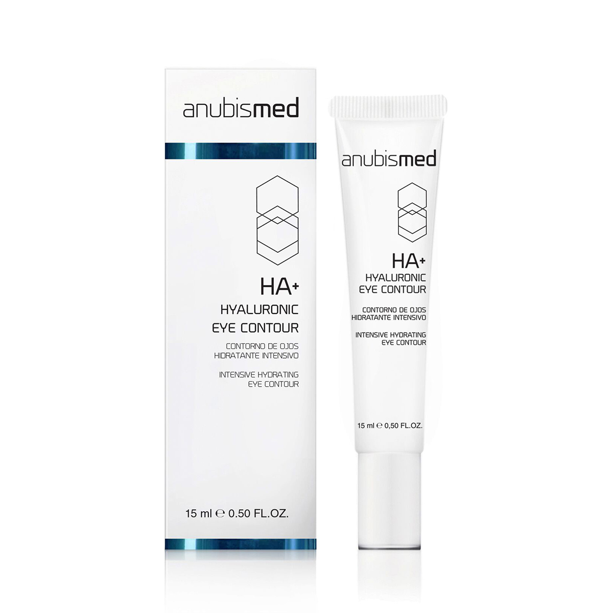 Крем для зони навколо очей і губ з гіалуроновою кислотою / НА + hyaluronic eye contour 15ml